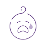 A face emoji that is crying