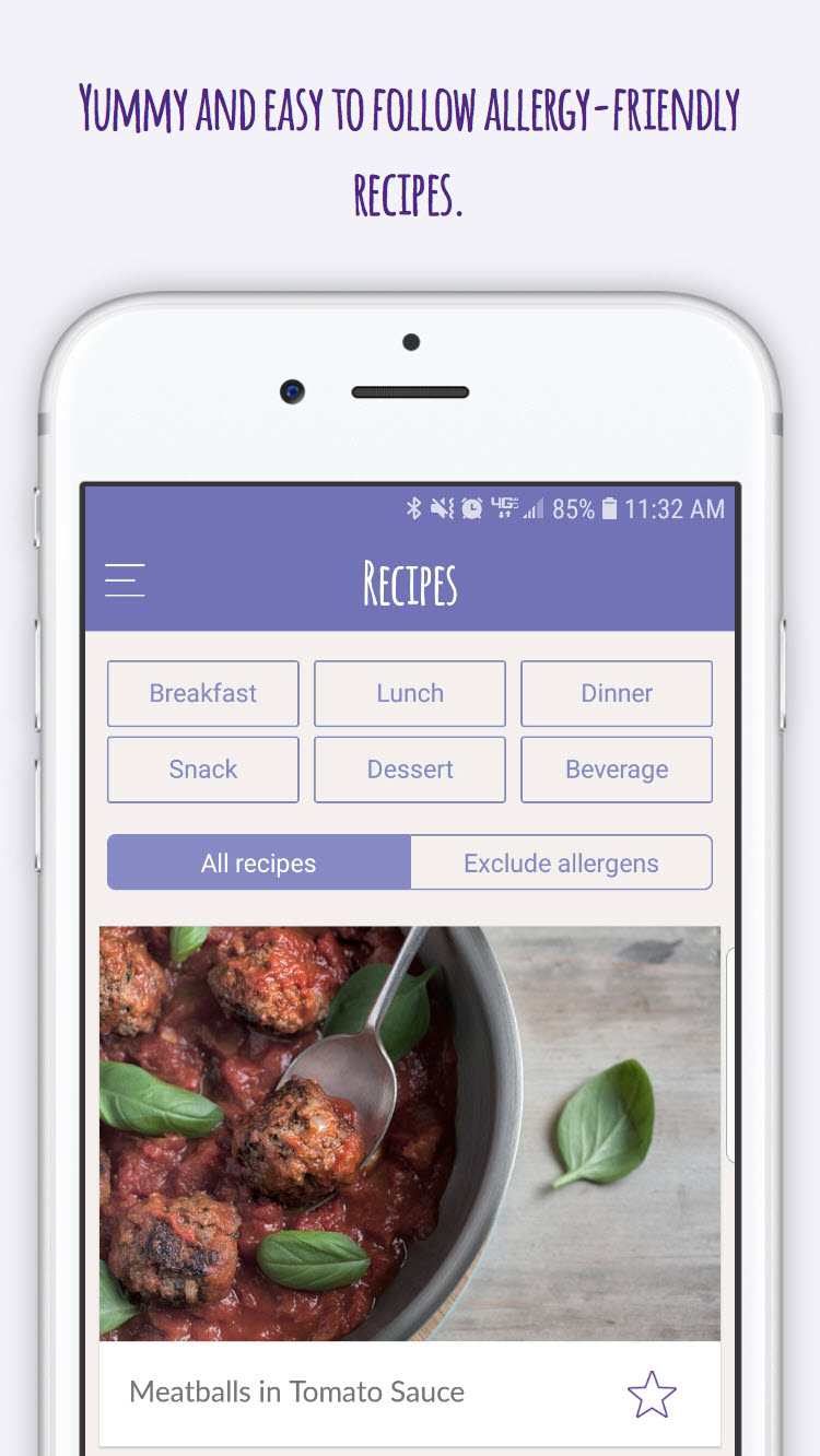 Neocate Allergy-friendly recipes on app 
