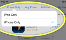 iTunes Navigation between iPad and iPhone