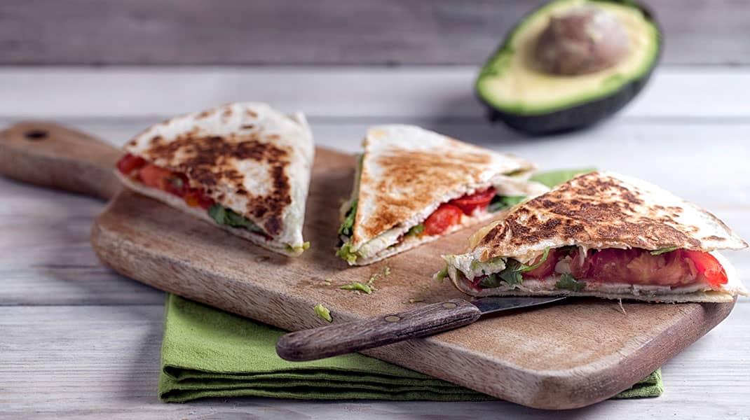 ​​Turkey & Guacamole “Not-so-Quesa-dillas” ​