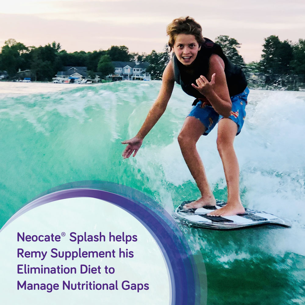 Neocate Splash helps Remy supplement his elimination diet